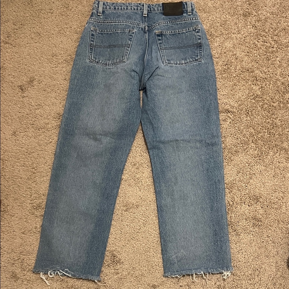 Vintage Ralph Lauren Women's Loose Leg Blue Jeans